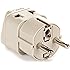 OREI European Plug Adapter Schuko Type E/F for Germany, France, Europe, Russia - Grounded 2 in 1