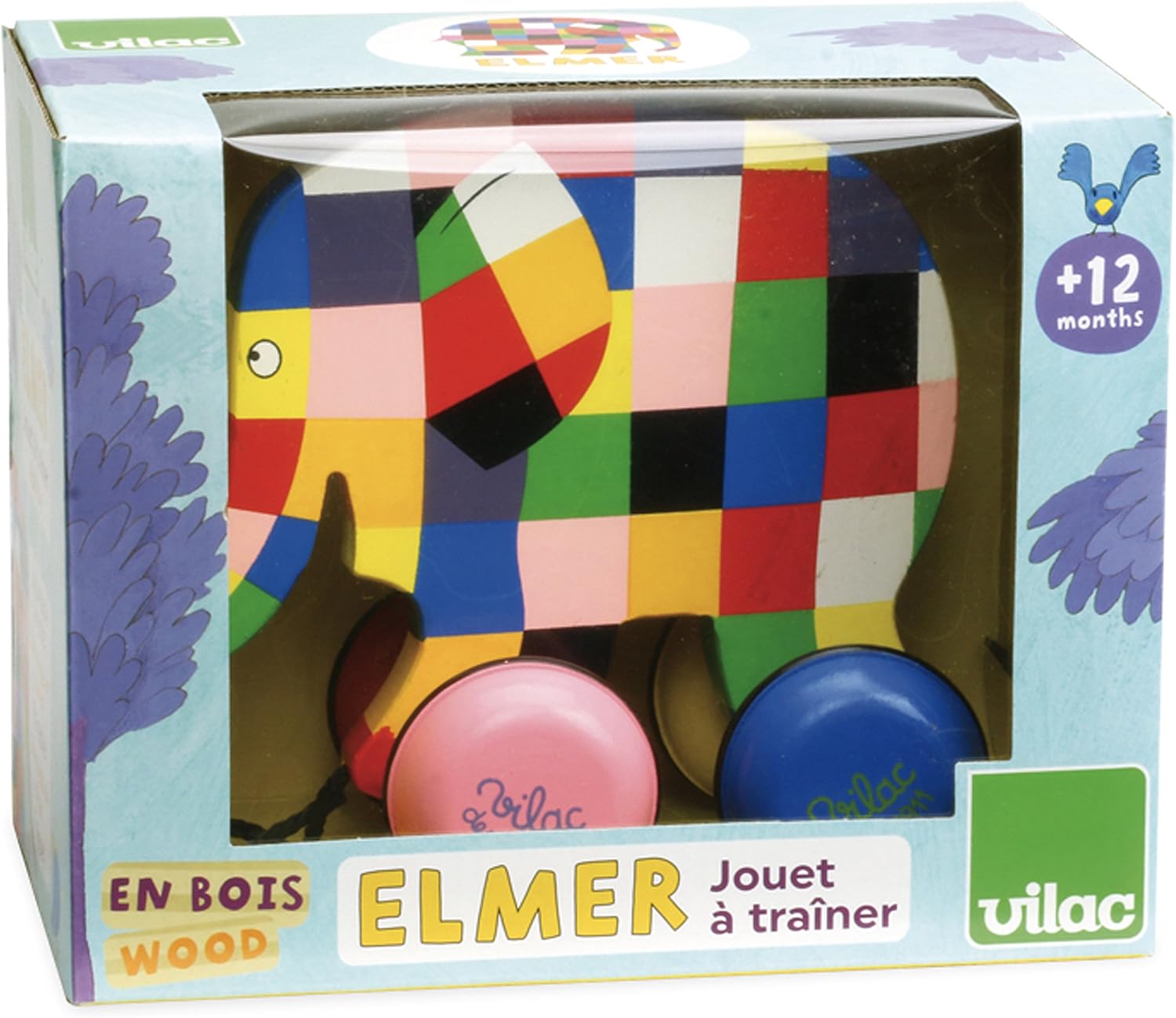 Vilac - Arrastre Elmer (5911): Amazon.es: Juguetes y juegos