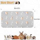 Scenereal Guinea Pig Cage Liner 2 Pack with Cleaning Brush Small Animal Pad view 2