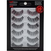 Red Cherry 100% Human Hair False Eye Lashes #43 - Multipack of 6 Pairs