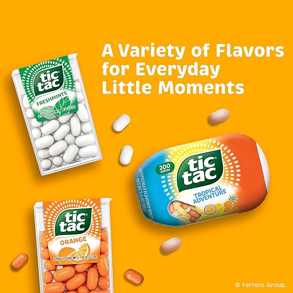 TIC TAC MINTS, FRUIT ADVENTURE, 3.4 OZ. BOTTLE PACK