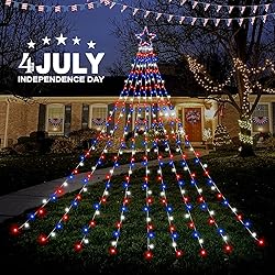 4th of July Decorations 320 LED Star String Lights