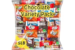 ONE CANDY WAY Halloween Chocolate Candy Mix 5LB Bulk Bag – Approx. 225 Individually Wrapped Treats – Milk & Dark Chocolate, Peanut Butter Cups, Coconut Bars, Cookies & Cream & Wafer Bites – Perfect for Trick or Treat & Parties