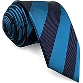 S&W SHLAX&WING Necktie for Men Striped Ties Green Yellow Blue for Business Suits
