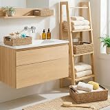 woodluv Storage Baskets Nesting Organiser 44x32x12.5 cm Seagrass view 4