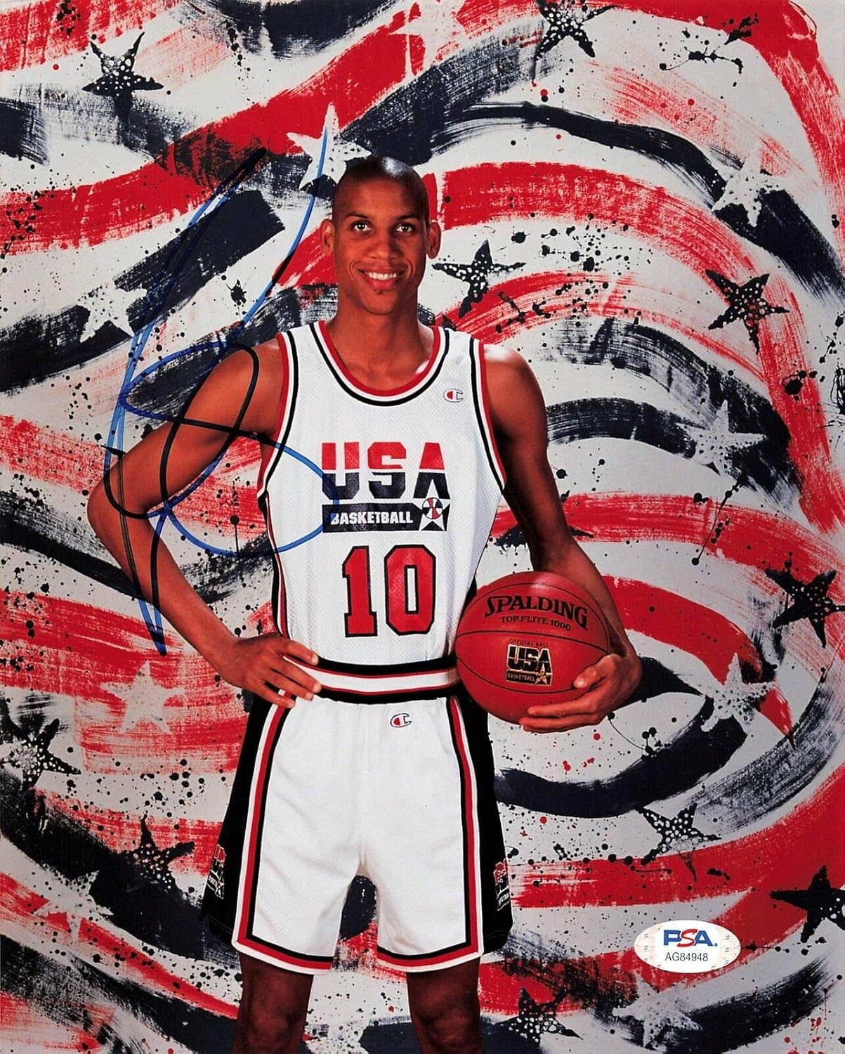 reggie miller autographed jersey