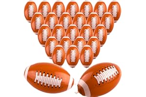 Restroma 20 Pack 16 Inch Inflatable Football Blow Up Footballs Large Inflatable Football Beach Balls for Summer Pool Beach Party Favors Sports Games