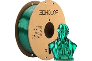 3DHoJor Silk PLA Filament 1.75mm Black Green Dual Color PLA 3D Printer Filament 2 in 1 Coextrusion 1KG Spool(2.2lbs) 3D Printing Filament Dimensional Accuracy +/- 0.03mm Fits for Most FDM 3D Printers