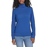 Tommy Hilfiger Womens Cotton Lightweight Turtleneck Sweater