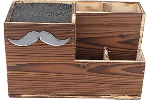 Salon Scissors Holder Rack, Professional Wooden Hairdressing Tools Storage Box Desktop Hairstylist Organizer Large Hair Sciss