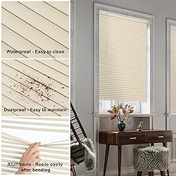 SEEYE Cordless Mini Blinds Aluminum Venetian Blind