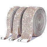 3 Rolls 6.6 Yards Self-Adhesive Crystal Rhinestone