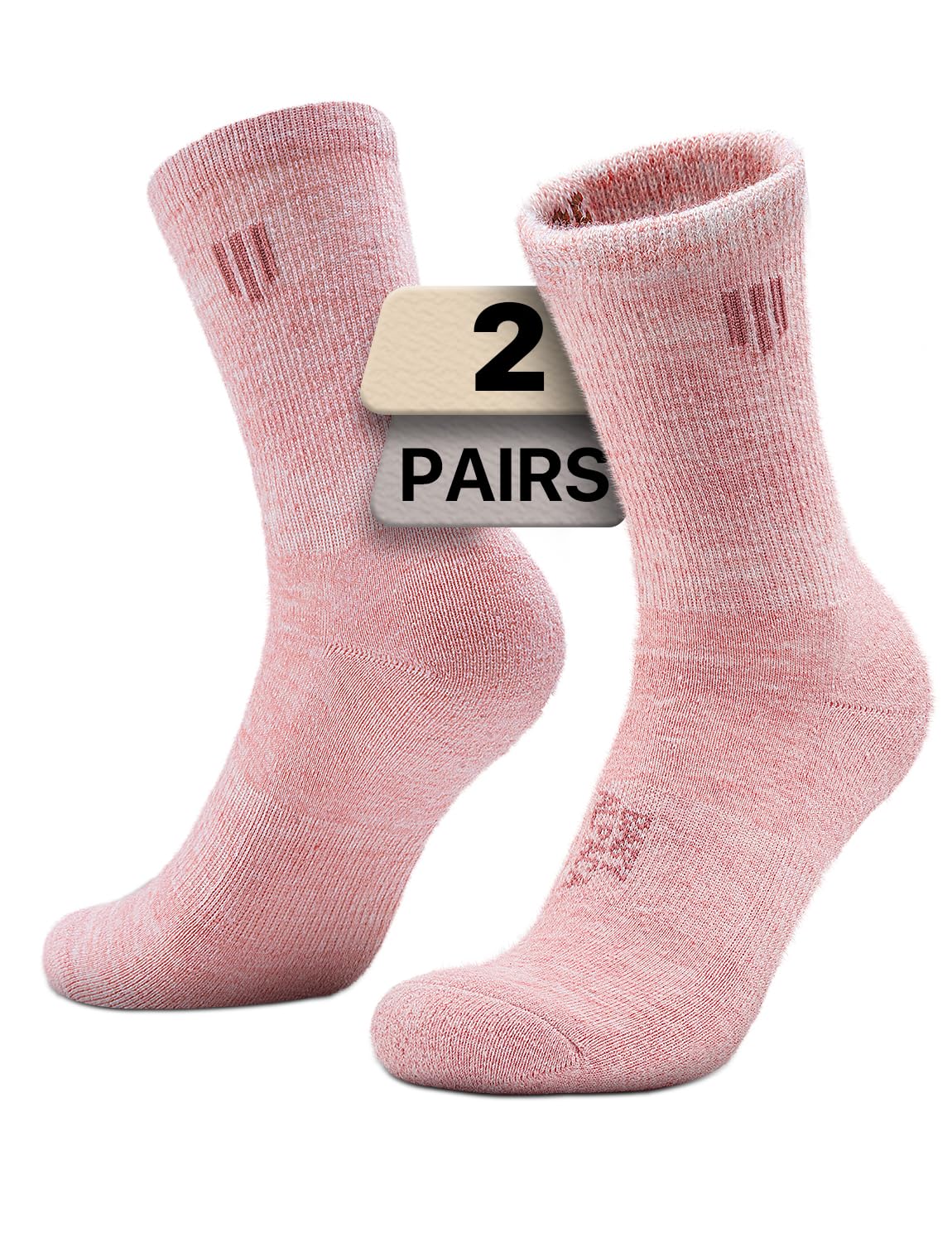 Photo 1 of Juclise Alpaca Wool Micro Crew Hiking Socks Midweight Moisture Wicking Anti-blister Cushioned(US, Alpha, S, Regular, Regular, Pink)