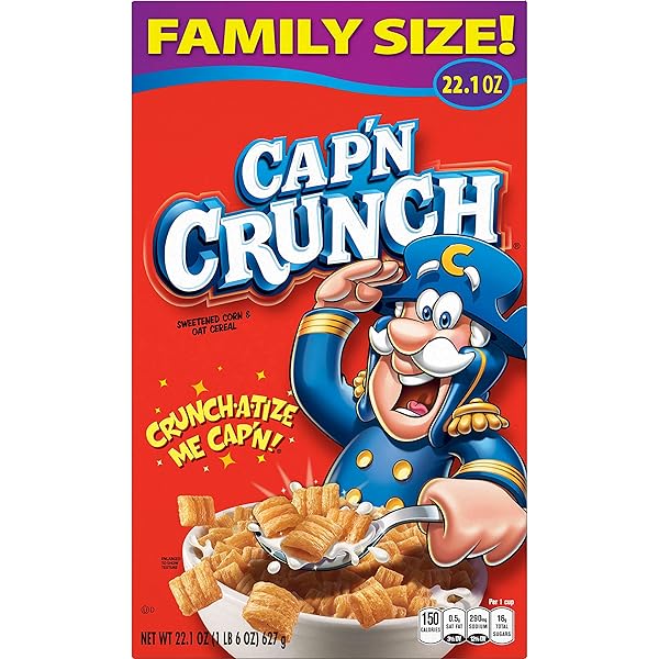 CAP’N CRUNCH CEREAL, ORIGINAL, 22.1OZ BOX