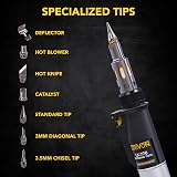 LEXIVON LX-770 Soldering Iron Kit Cordless Butane Gas with 7-Tip Set view 3