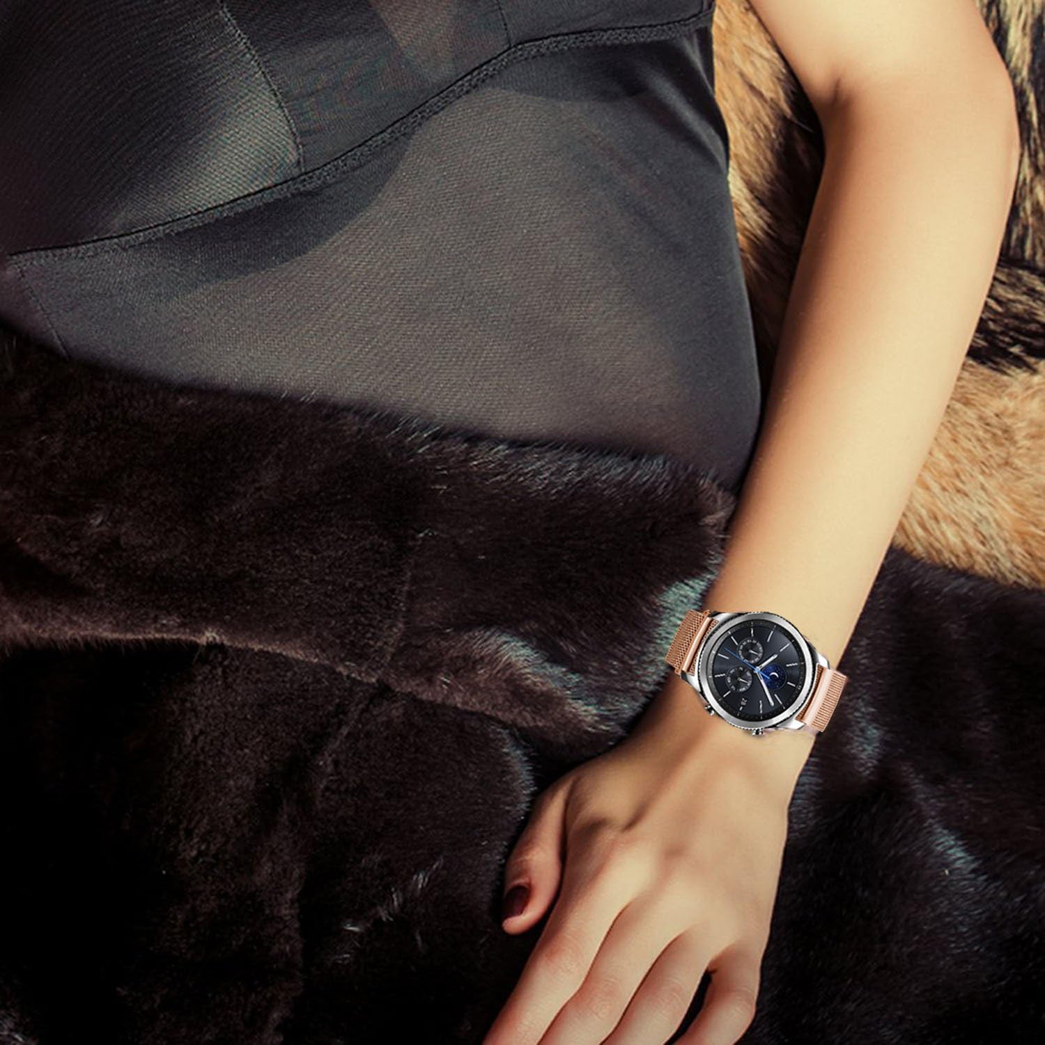 DEALELE Strap Compatible with Samsung Gear S3 / Galaxy Watch 3 45mm - Image 5