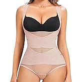 Gotoly Women Waist Trainer Bodysuit Full Body Shaper Vest Tummy Control Slim Corset Shapewear Tank Tops