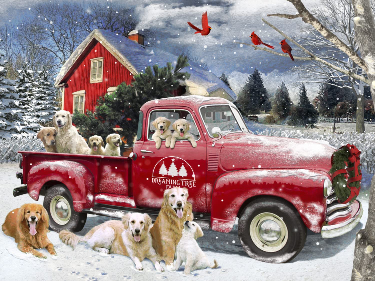 Holiday Helpers Jigsaw Puzzle 550 Piece by Vermont Christmas Company