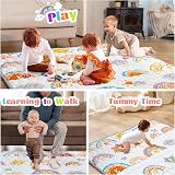 Funsland Baby Play Mat 127x127cm Foldable Crawling Floor Mat Non Slip view 4