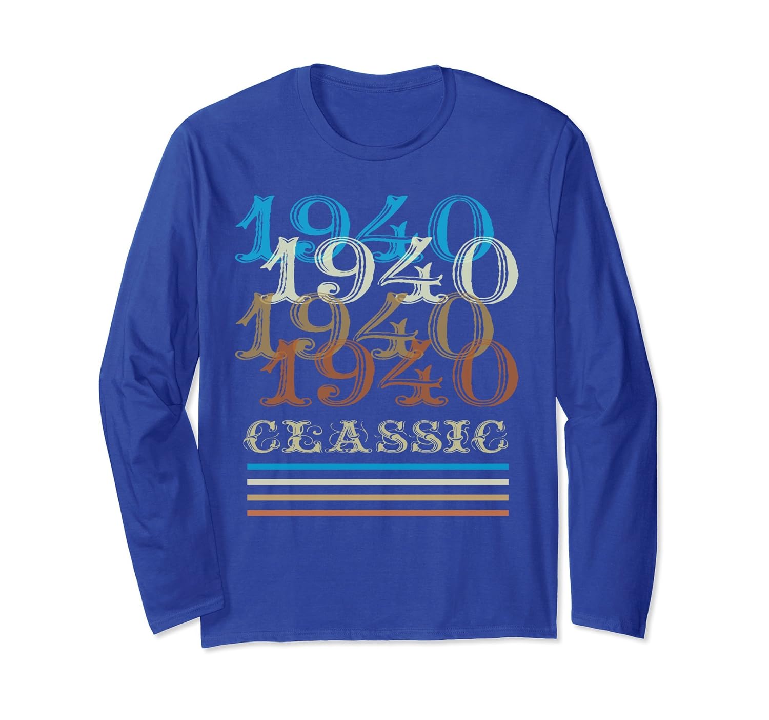 1940 Long Sleeve Classic Vintage Retro 78th Birthday Gifts-anz