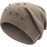 ZLYC Women Knit Slouchy Beanie Hats Soft Winter Stretch Skull Cap