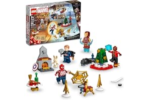 LEGO Marvel Avengers 2023 Advent Calendar 76267 Holiday Countdown Playset with Daily Collectible Surprises and 7 Super Hero Minifigures such as Doctor Strange, Captain America, Spider-Man and Iron Man