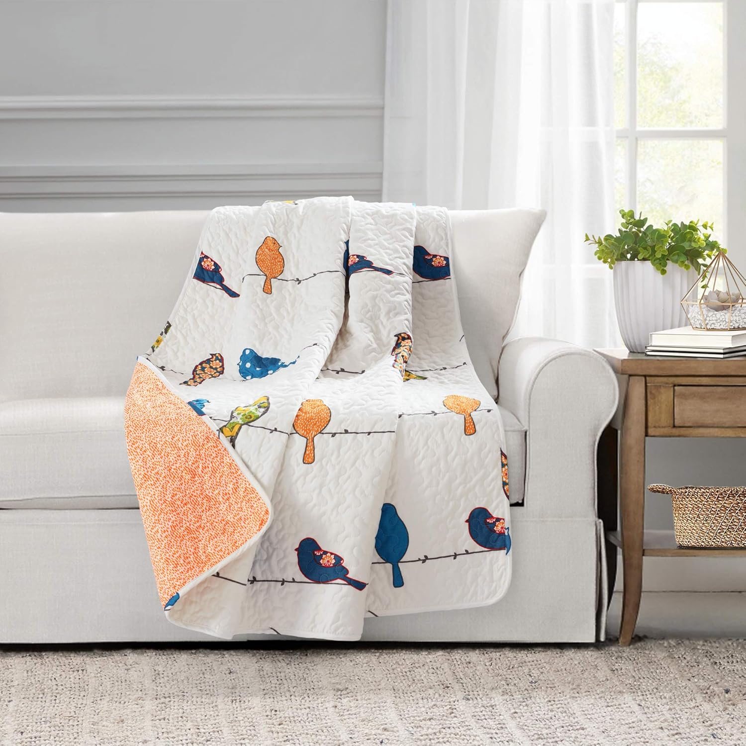Lush Decor Rowley Birds Throw Blanket, 60