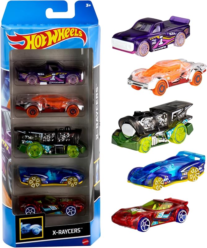 5er-Pack Spielzeugautos & Trucks (Stile variieren)