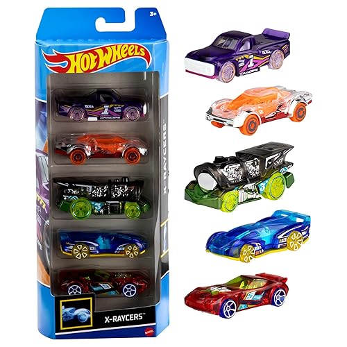 Hot Wheels 1:64 Scale Die-Cast Toy Cars 5-Pack, Set of Toy Race