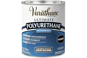 RUST-OLEUM Varathane 200141H Water-Based Ultimate Polyurethane, Quart, Semi-Gloss Finish