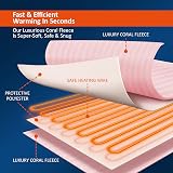Warmer Electric Heated Throw Blanket with Digital Controller 9 Heat Settings view 4