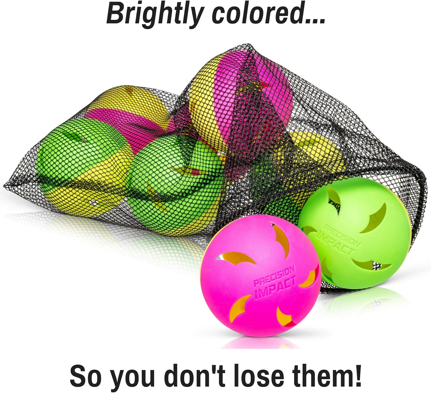 Precision Impact Softball Practice Balls: Heavy-Duty Lightweight Balls for Softball Hitting Training (8-Pack) : Sports & Outdoors
