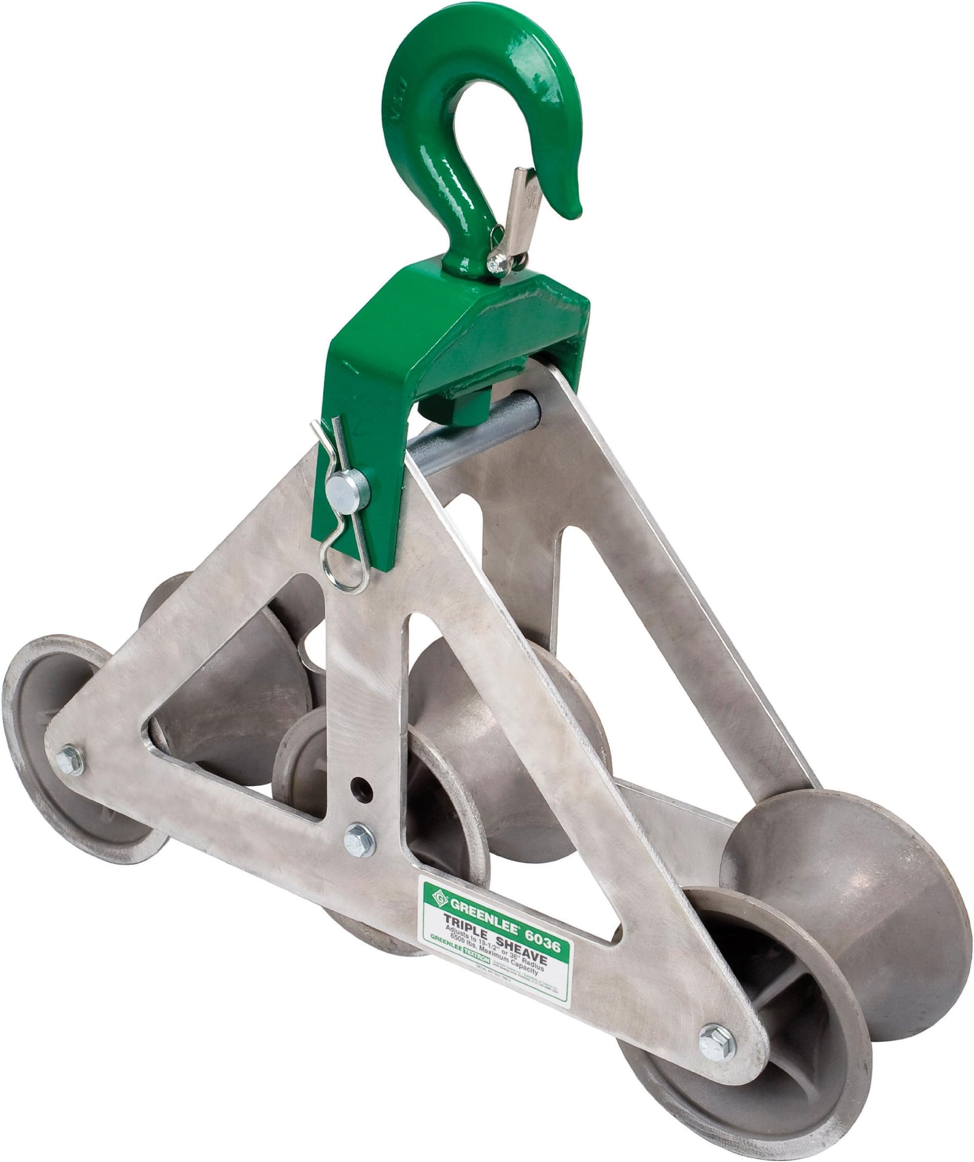 Greenlee 6036 Cable Puller Triple Sheave Cable Guide