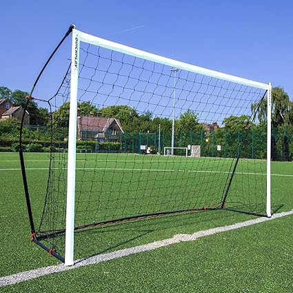 soccer goal with net behind