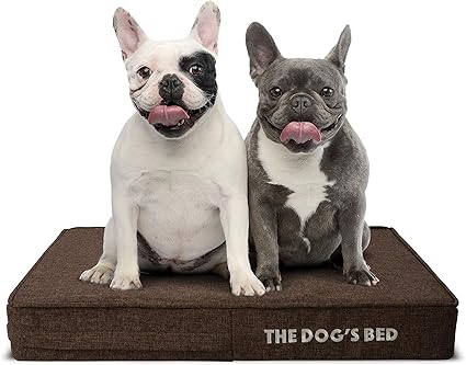 The Dog S Bed Orthopaedic Dog Bed Small Brown Poly Linen 71x48cm Premium Waterproof Memory Foam Bed Amazon Co Uk Pet Supplies