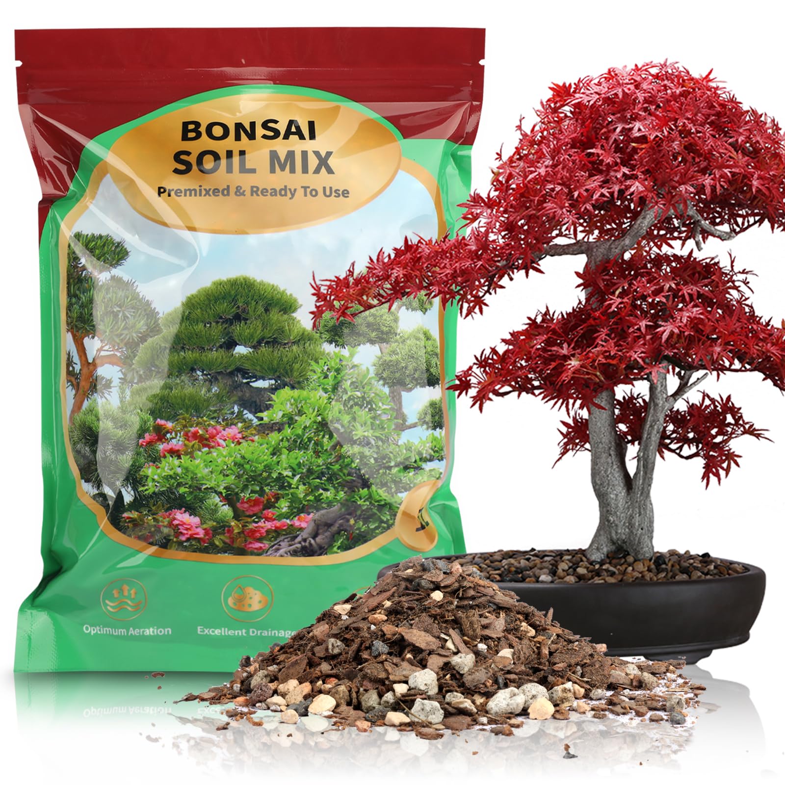 Photo 1 of Doter Premium Bonsai Soil Mix with Enhanced Aeration & Drainage 1qt - Professional Grade Potting Soil for Bonsai Pots