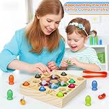 COOLJOY Wooden Fishing Game Toy Montessori 2 3 4 Year Olds Beehive Sorting view 5