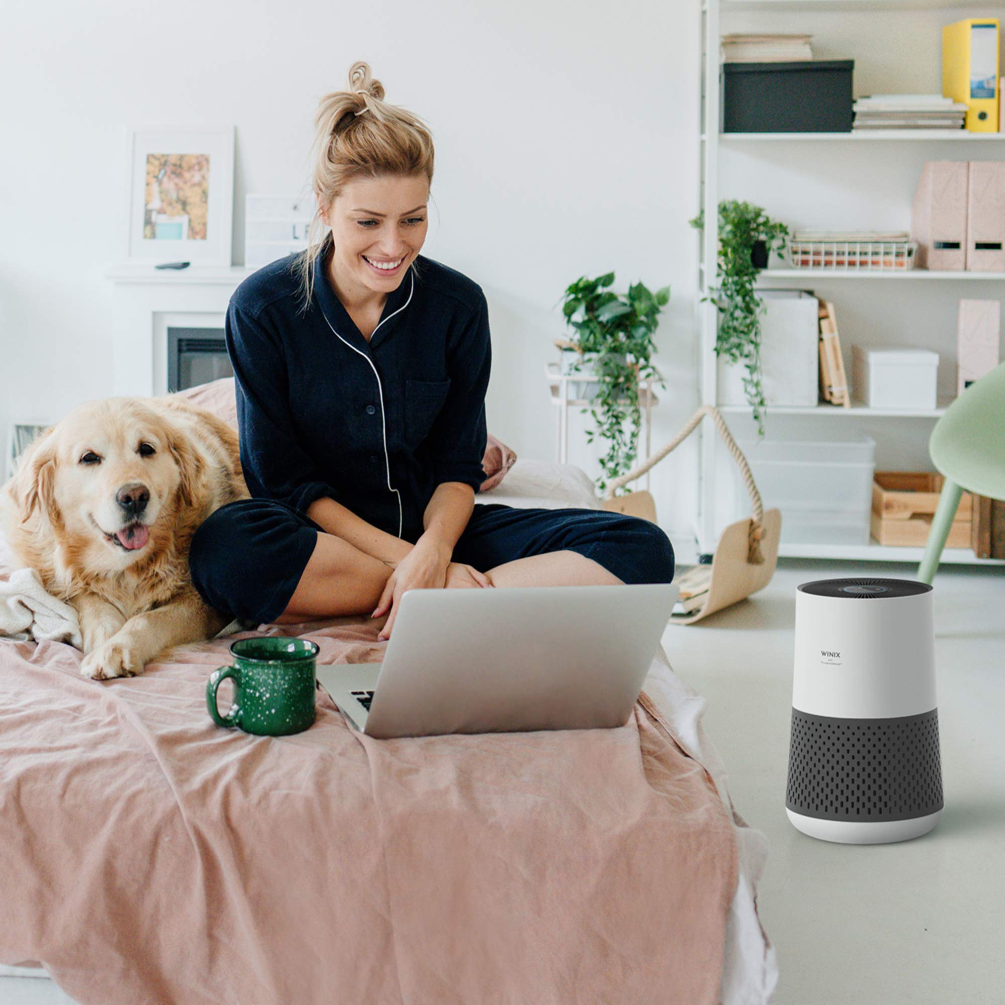 Winix A231 Air Purifier for Bedroom Up to 1110 Ft² in 1 Hr With Air Quality Monitor, True HEPA, Carbon Filter and Auto Mode, Captures Pet Allergies, Smoke, Dust