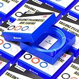 TAILONZ PNEUMATIC Blue PU Air Hose Kit 10M 8mm OD 5mm ID w/ 15 Fittings & Cutter view 8