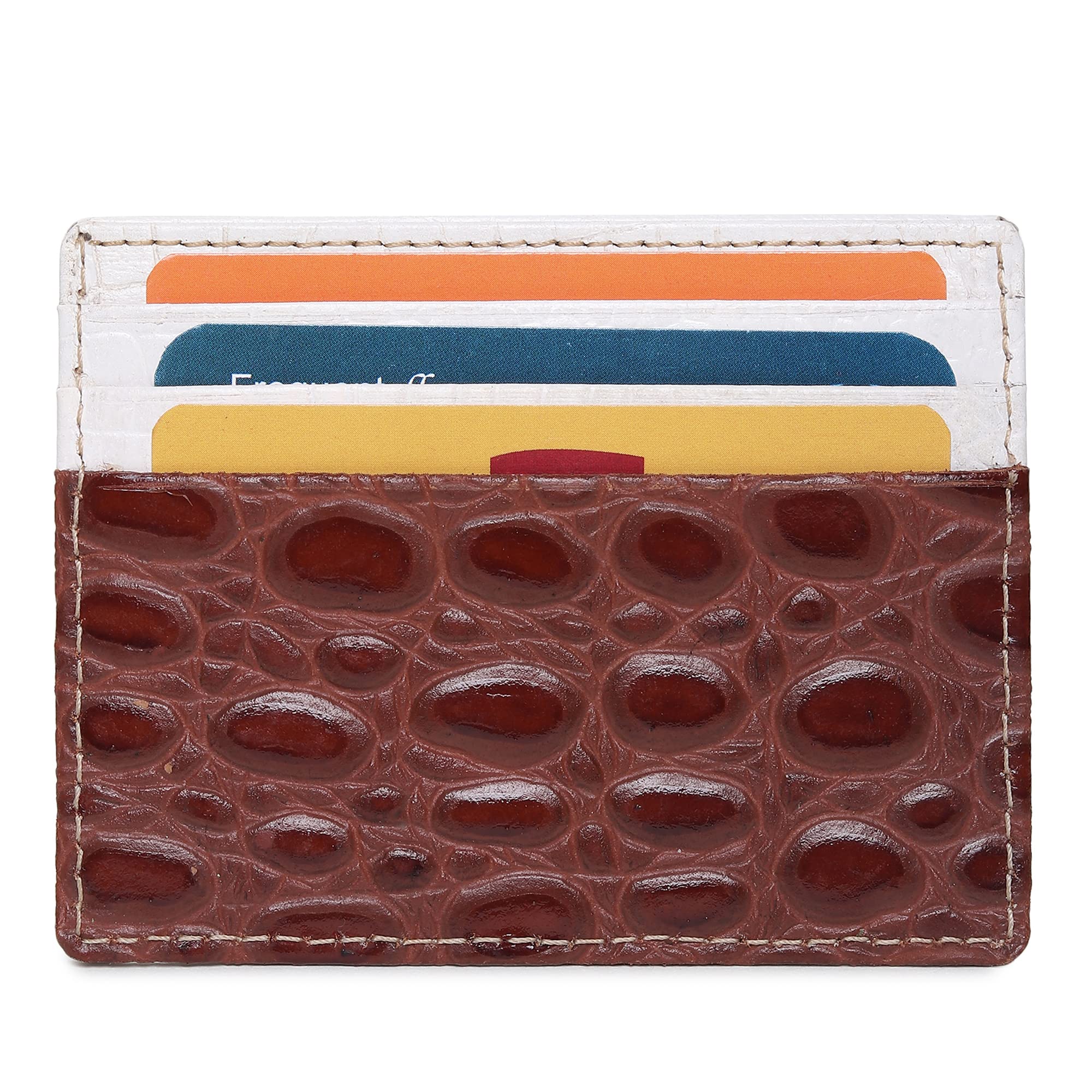 Women's Credit Card Holders - Small Ladies Wallet - Thin Wallet for Women - Dual Color Leather - Front Pocket Card Wallet - Slim Card Case - Giftbox