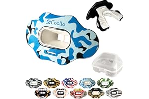 COOLLO SPORTS Football Mouth Guard Lip Guard MAXX/Might Football and High Impact Sports Lip Protector for Adults & Youth (Strap Included)