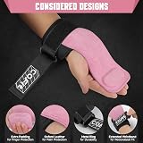 COFIT Wrist Straps Weightlifting Leather Dual-Layer Oxford Pink Standard view 3