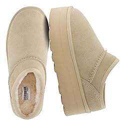 CUSHIONAIRE Women's Huggy Genuine Suede cozy mule