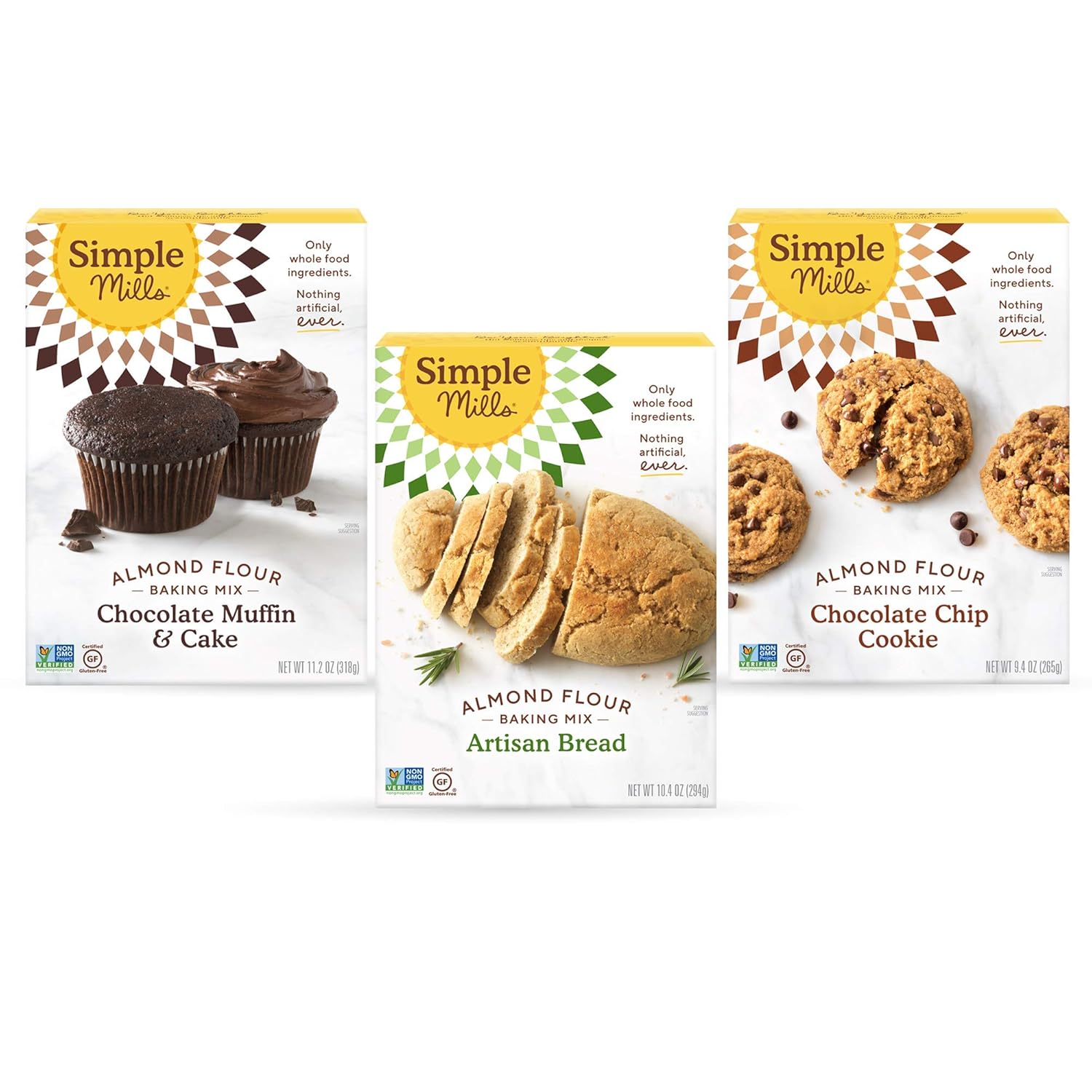 Baking Mix Variety Pack - Chocolate Muffin & Cake, Chocolate Chip Cookie, Artisan Bread Variety Pack