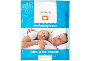MyoTape Sleep Strips by Oxygen Advantage, Restores Nasal Breathing to Improve Sleep Quality Comes in 3 Sizes S,M, L uses Elastic Tension to Gently Keep Lips Closed (Adult (Large))