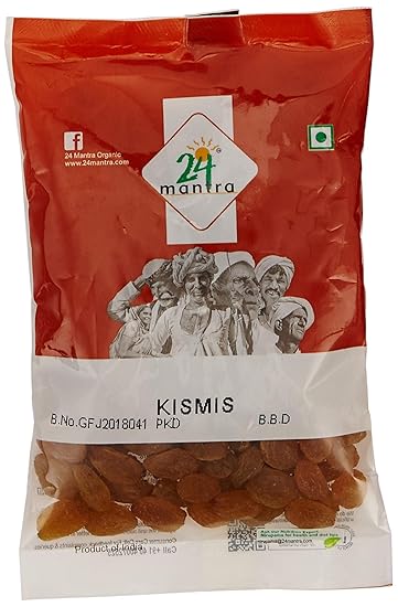 24 Mantra Organic Products Kismis, 100g