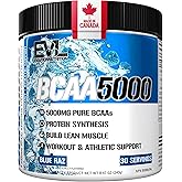 BCAA Powder | 5G Branched Chain Amino Acids | Protein Synthesis, Muscle Building & Workout Support | 2:1:1 Ratio BCAA Amino A
