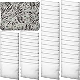 Frienda 50 Pcs Sublimation Blank Canvas Makeup Bags Bulk DIY Heat Transfer Canvas Pen Case Pencil Cosmetic Makeup Bags Clear Sublimation Blank Pouch with Zipper (7.87 x 5.7 Inch,White)