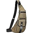NICGID Sling Bag Chest Shoulder Backpack Crossbody Bags Casual Daypack for Men Women (Army green-013)