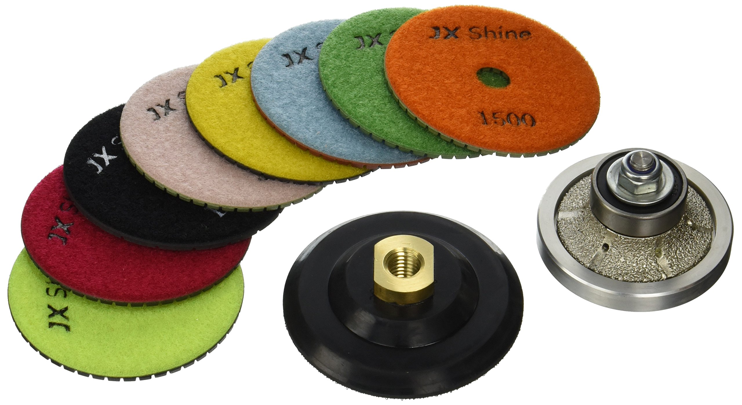 Toolocity EGWKIT1 Kit de trabajo de bordes para perfilar y pulir hormigón y granito